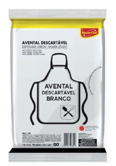 Imagem de AVENTAL DESC.PLAST MCHEF 100UN