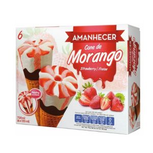 Imagem de GEL.CONES AMANHECER MORANGO.6X120ML