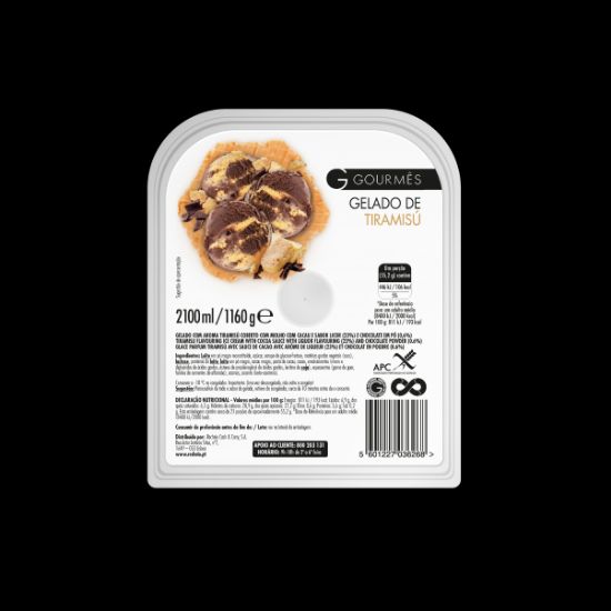 Imagem de GEL GOURMES TIRAMISU 2,1L