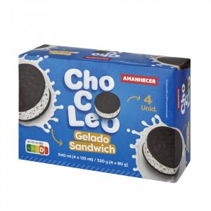 Imagem de GEL SANDWICH CHOCOLEO AMANHECER 4X135ML