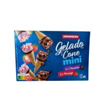 Imagem de Gelado Mini Cone Chocolate & Morango Amanhecer 12 X 28 Ml