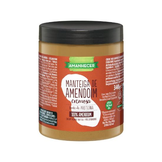 Imagem de MANTEIGA DE AMENDOIM AMANH CREMOSA 340GR