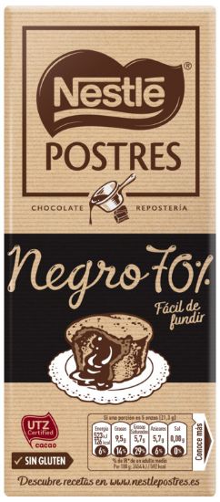 Imagem de TABLETE CHOCO 70% CULINÁRIA NESTLÉ 170G