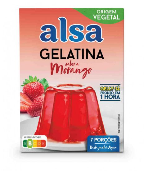 Imagem de GELATINA DE MORANGO ALSA 105G