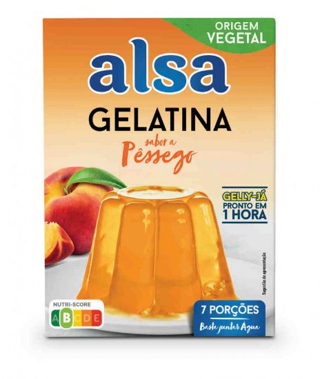 Imagem de GELATINA DE PÊSSEGO ALSA 105G