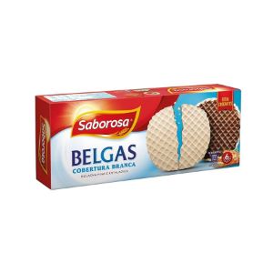 Imagem de BOLACHA SABOROSA BELGAS CHOC BRANC 6X33G
