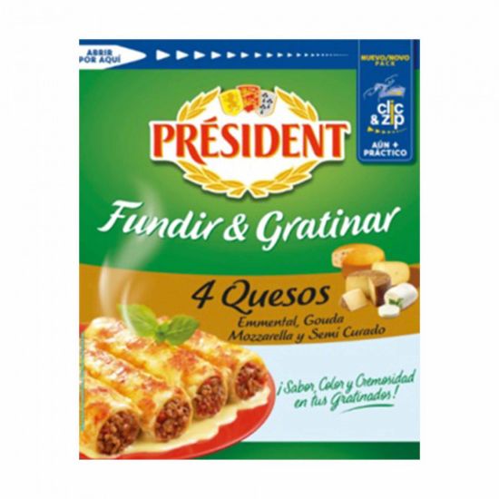 Imagem de QUEIJO RALADO 4 QUEIJOS PRÉSIDENT 150G
