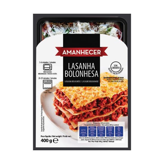 Imagem de LASANHA BOLONHESA AMANHECER 400GR