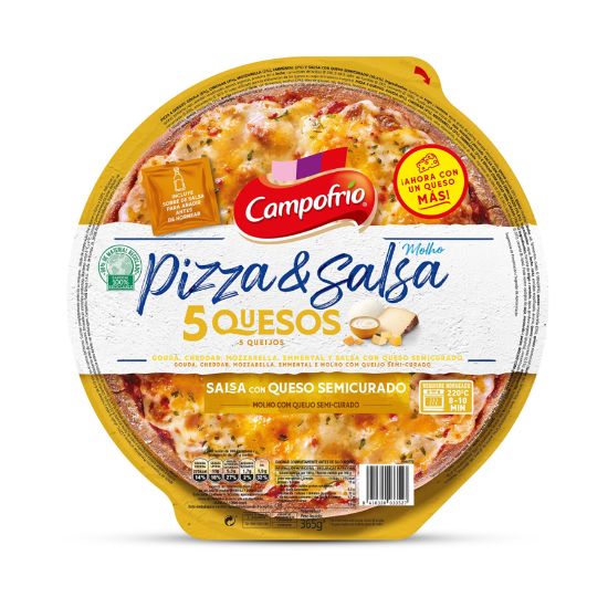 Imagem de PIZZA 5 QUEIJOS MASSA FINA CAMPOFR 365GR