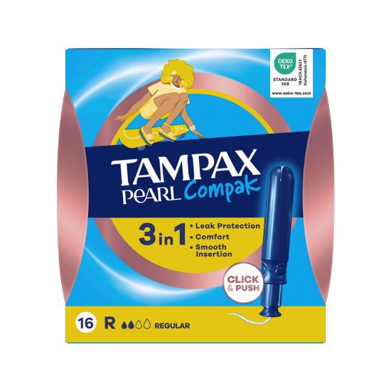 Imagem de TAMPÃO TAMPAX PEARL COMPAK REG 16UN