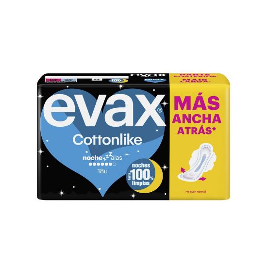 Imagem de PENSO EVAX COTTON NOITE ABAS 18UN
