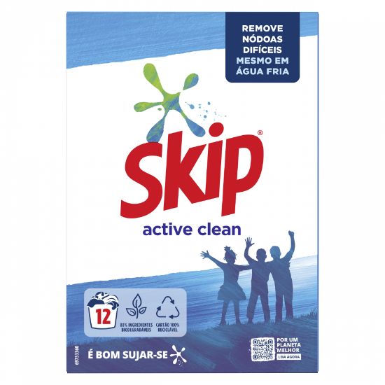 Imagem de DETERGENTE PÓ SKIP ACTIVE CLEAN 12 D