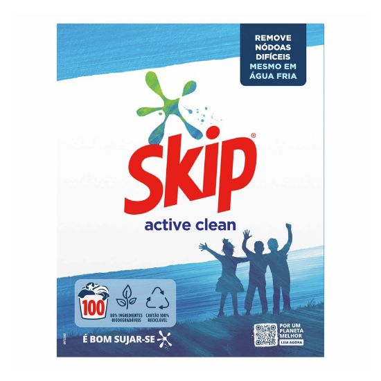 Imagem de DETERGENTE PÓ SKIP ACTIVE CLEAN 100 D