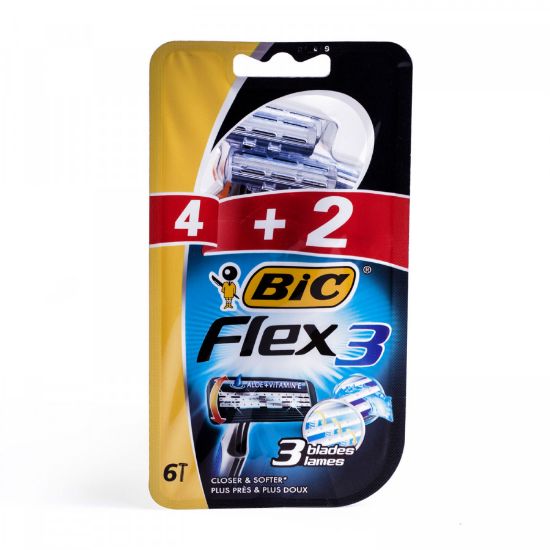 Imagem de LÂMINA BIC FLEX3 CLASSIC 4+2UN