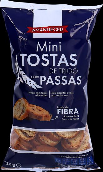 Imagem de TOSTAS AMANH C/PASSAS 150GR