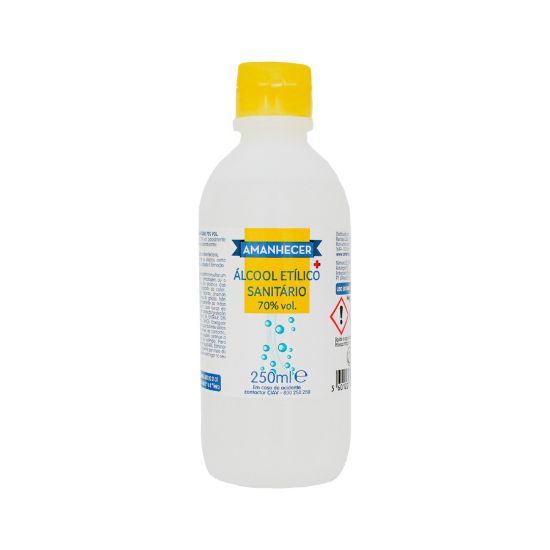 Imagem de ÁLCOOL ETÍLICO SANITÁRIO 70% 250ML AMANH