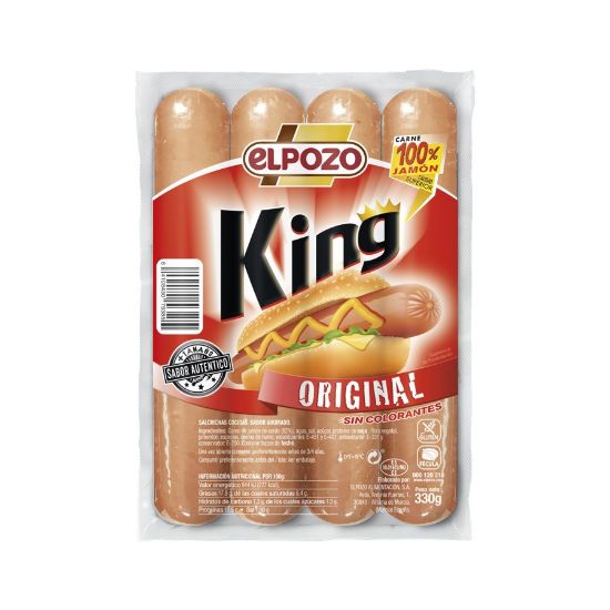 Imagem de SALSICHA KING ORIGINAL ELPOZO 330GR
