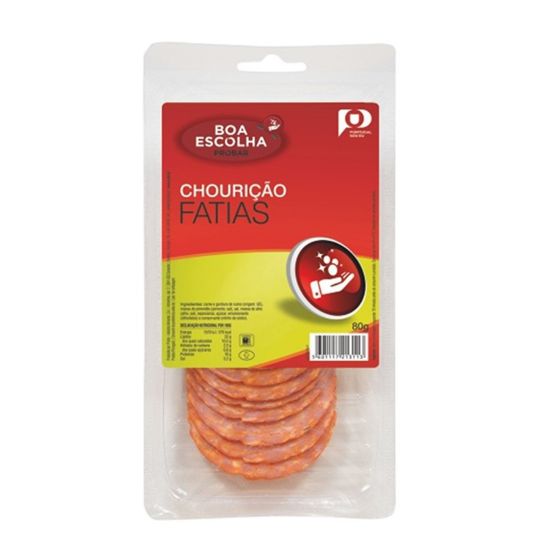 Imagem de CHOURICAO BOA ESCOLHA FAT 80GR