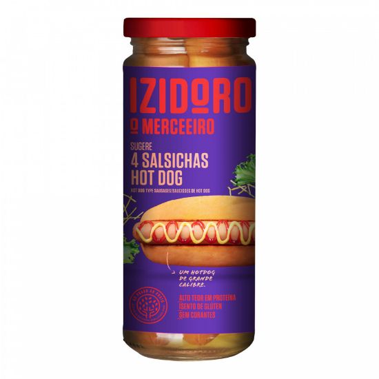 Imagem de SALSICHA IZIDORO HOT DOG FRASCO 4UN