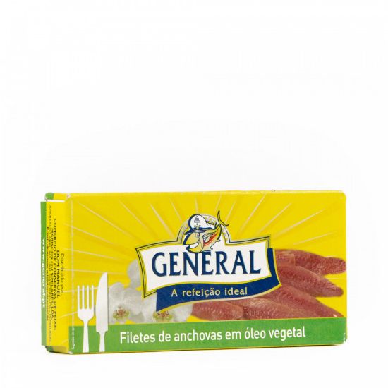 Imagem de FILETE ANCHOVA EM ÓLEO GENERAL 40/24G