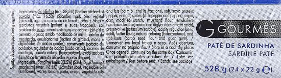 Imagem de PASTA GOURMES SARDINHA 24X22GR