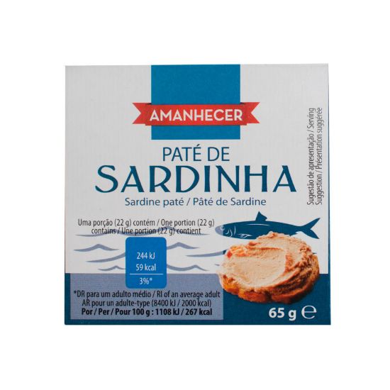 Imagem de PATE DE SARDINHA AMANH 65GR