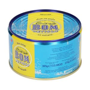 Imagem de ATUM AO NATURAL BOM PETISCO 385/270G