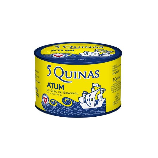 Imagem de ATUM POSTA 5 QUINAS OLEO 385/250 GR