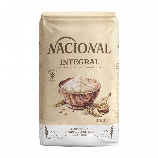 Imagem de FARINHA NACIONAL INTEGRAL S/FERMENTO 1KG