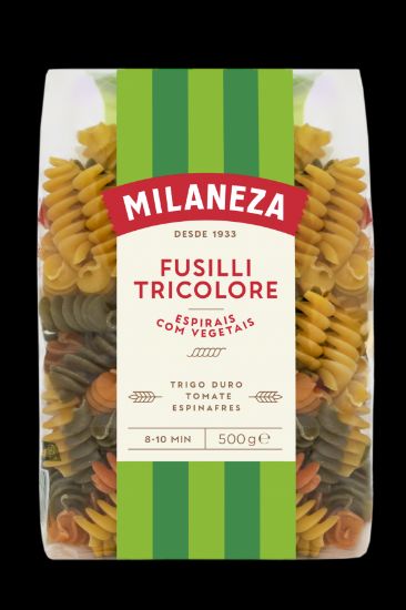 Imagem de MASSA MILANEZA ESPIRAIS TRICOLOR 0,5KG