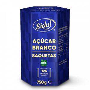 Imagem de AÇÚCAR SIDUL BRANCO 125 SAQUETAS 750G