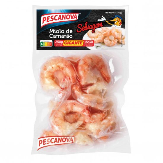 Imagem de MIOLO DE CAMARÃO 15/30 PESCANOVA 250G