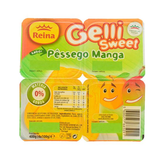 Imagem de SOBR GELLI SWEET PÊSSEGO/MANGA 4X100G