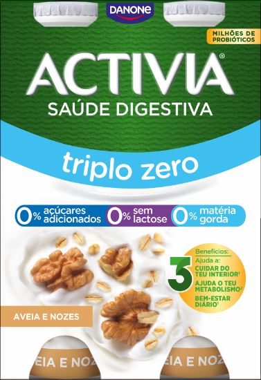 Imagem de Iogurte Líquido Activia 0% Aveia Noz 155 G