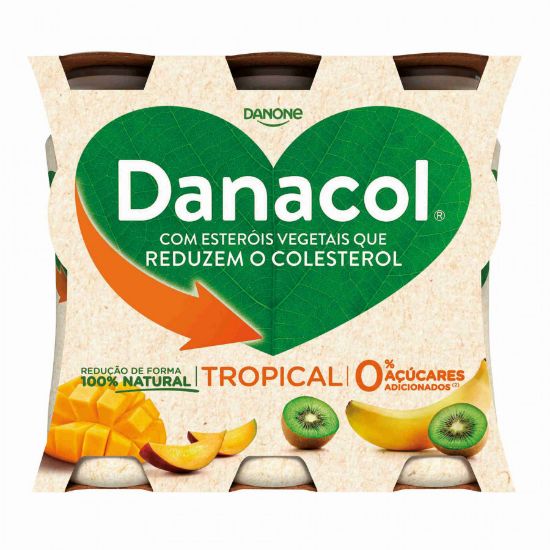 Imagem de Iogurte Líquido Danacol Frutos Exóticos 6 X 100 G