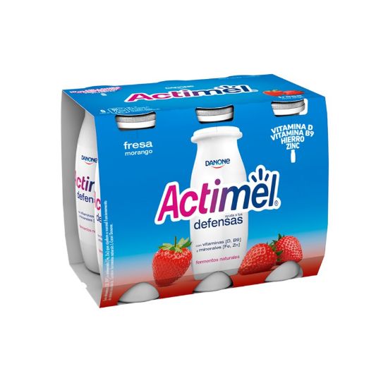 Imagem de Iogurte Líquido Actimel Morango 6 X 100 Ml