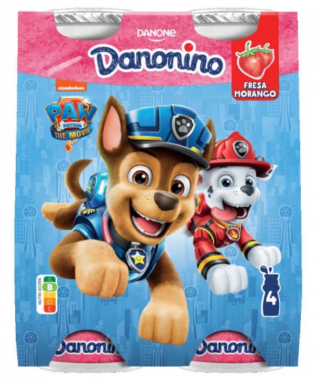 Imagem de IOGURTE LÍQUIDO DANONINO MORANGO 4X100G