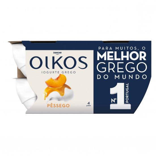 Imagem de IOGURTE GREGO OIKOS PÊSSEGO 4X110G