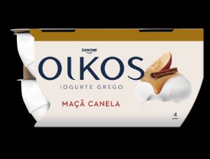 Imagem de IOGURTE GREGO OIKOS MAÇÃ E CANELA 4X110G