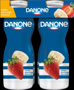 Imagem de IOG LÍQ PURO DANONE MORANGO BANANA 155G