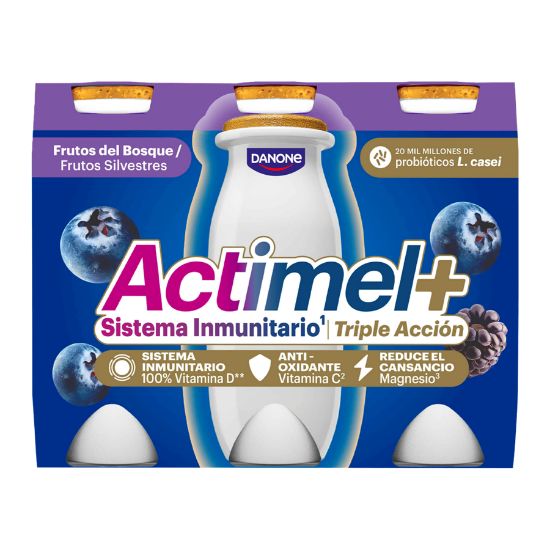 Imagem de Iogurte Actimel Supercharged Fr Silv 6 X 100 Ml