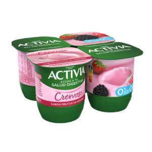 Imagem de IOG CREM 00% ACTIVIA FR SILVESTRE 4X115G