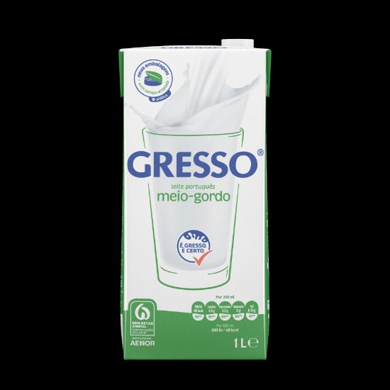 Imagem de LEITE UHT GRESSO MEIO GORDO 1L