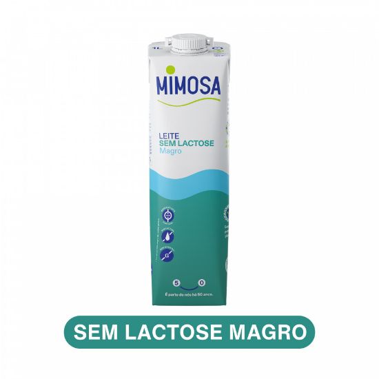 Imagem de LEITE UHT MIMOSA MAGRO SEM LACTOSE 1L