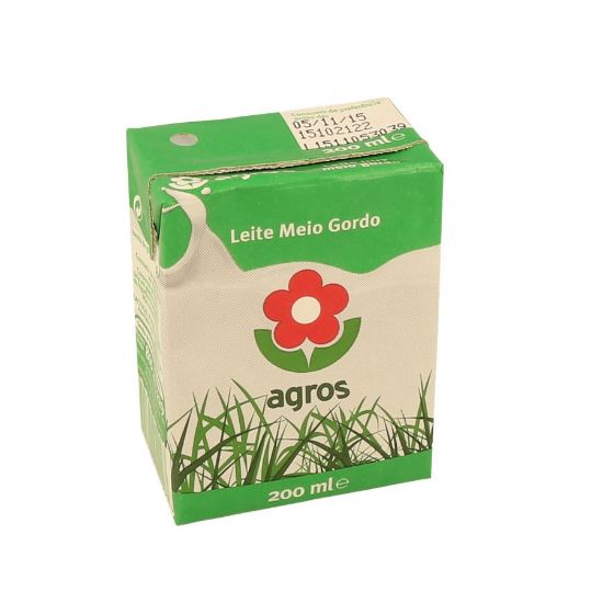 Imagem de LEITE UHT AGROS MEIO GORDO 200ML