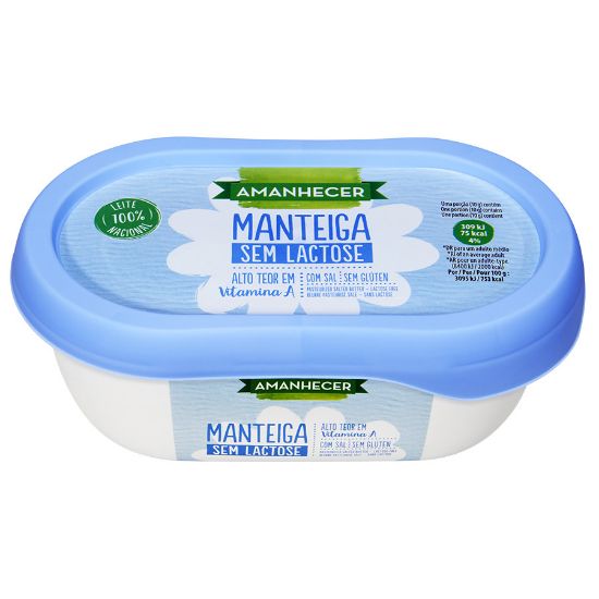 Imagem de MANTEIGA AMANHECER  SEM LACTOSE 250GR