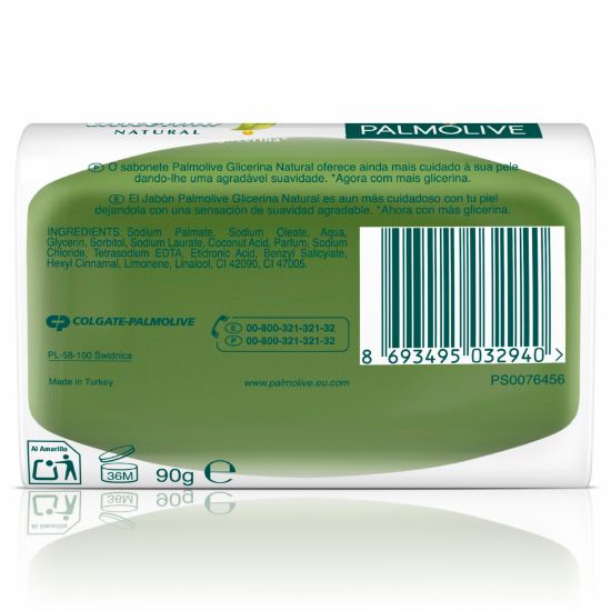 Imagem de SABONETE SÓLIDO PALMOLIVE GLICERINA 90G
