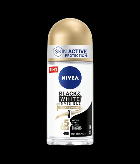 Imagem de DEO ROLL ON NIVEA B&W SILKY 50ML