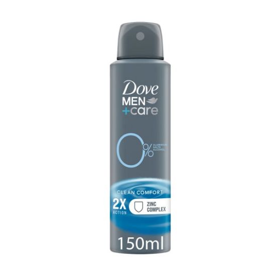 Imagem de DEO SPRAY DOVE MEN CLEAN COMF 0% 150ML