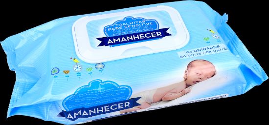 Imagem de TOALHITAS AMANH SENS BEBE 64 UN